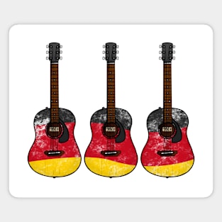 Acoustic Guitar German Flag Guitarist Musician Germany Magnet